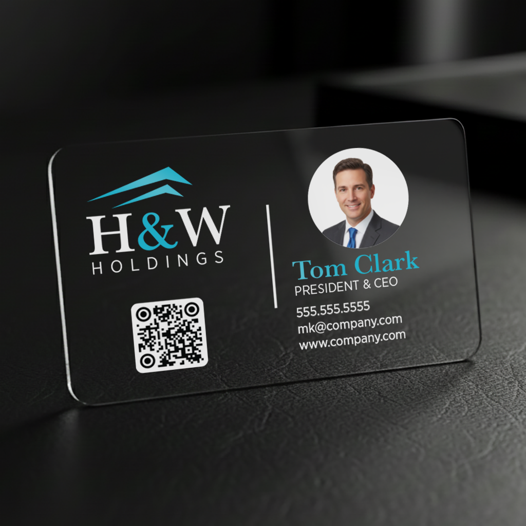 Clear Plastic Business Cards