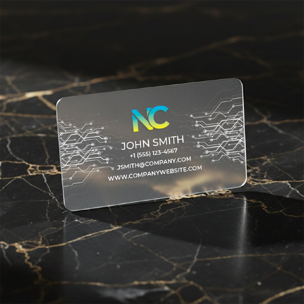 Frosted Plastic Business Cards